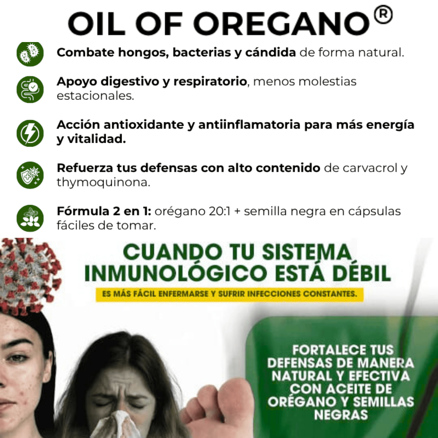 CAPSULAS DE ACEITE DE OREGANO CON SEMILLAS NEGRAS + ENVIO GRATIS - Image 12
