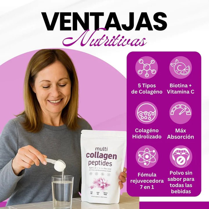 MULTI-COLAGENO (5 EN 1) + BIOTINA + VITAMINA C + ACIDO HIALURONICO - Image 4